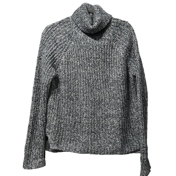 Abercrombie & Fitch size M gray variegated long sleeve turtleneck sweater - Picture 1 of 9
